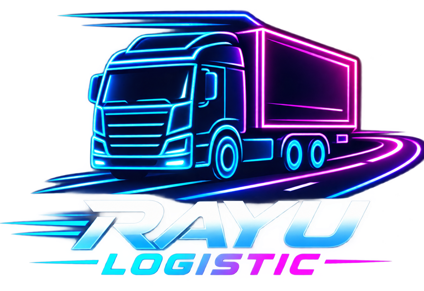 Rayu Logistic container truck on a highway